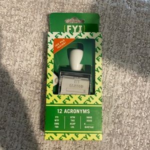 KNOCK KNOCK FYI Rotating Stamp